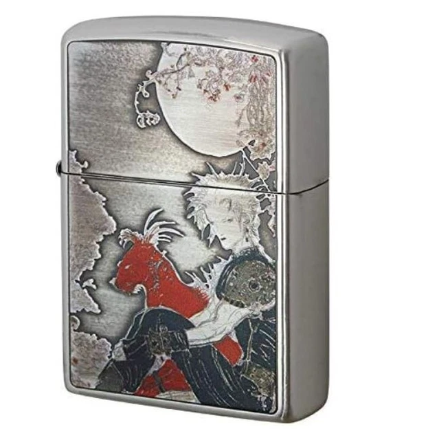 Zippo Oil Lighter FINAL FANTASY VII 7 Cloud Amano Yoshitaka F7-00 Silver Japan