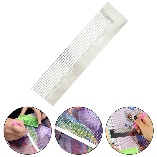 Handy and Durable 5D Diamond Drawing Ruler for DIY Cross Stitch Dot Art Tools