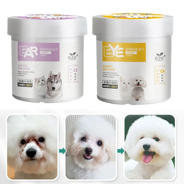 200 salviette umidificate per occhi per animali domestici salviette morbide per-