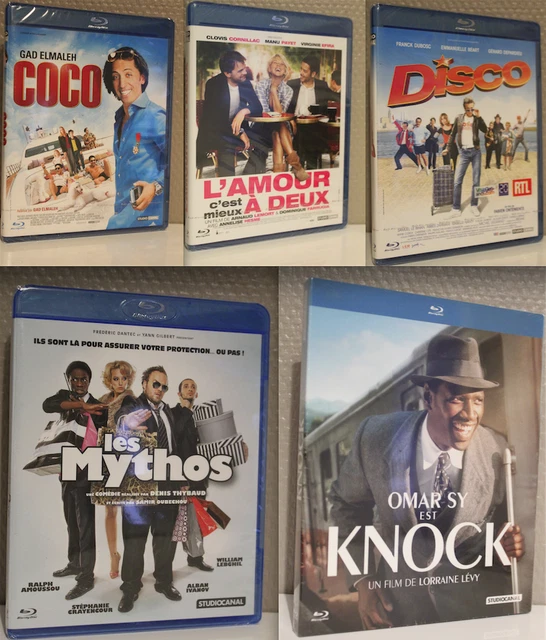 lot 5 blu ray humour Coco, Les mythos, Disco, Knock, l'amour c'est mieux .. neuf