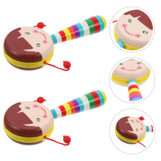 2 Pcs Rasselspielzeug Für Kinder Babyspielzeug 6 Bis 12 Monate Karikatur