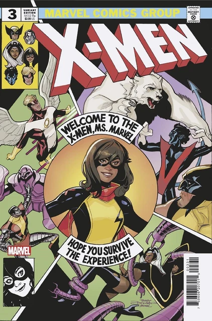 MS MARVEL NEW MUTANT #3 TERRY DODSON TEAM HOMAGE   MARVEL PRESALE OCT 25th