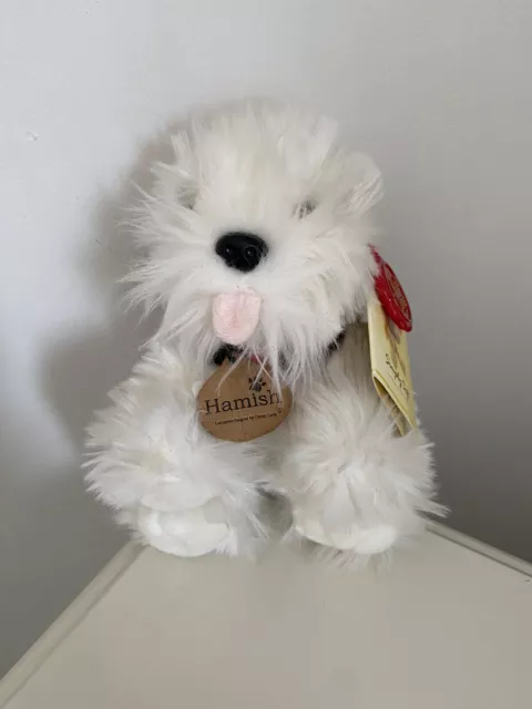 Dog Soft Toy Hamish White West Highland Terrier Keel Toys 8” With TAGS Handmade