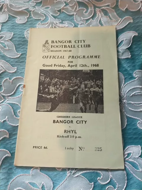 Bangor City vs Rhyl 67/8 Cheshire League