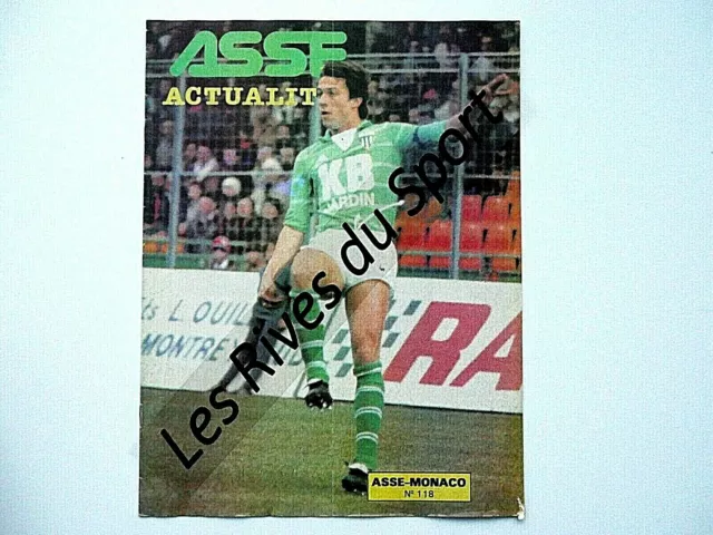 +++ ASSE ACTUALITES N°118 SAINT-ETIENNE V MONACO 82-83 / WOLFF Collector +++