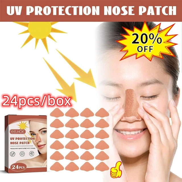 Protector solar nariz parche protección UV máscara nariz para el cuidado de la piel mujeres