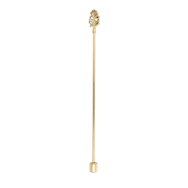 1 pieza varilla agitadora mango varilla de mezcla de jugo palo de mezcla dorado swizzle stick