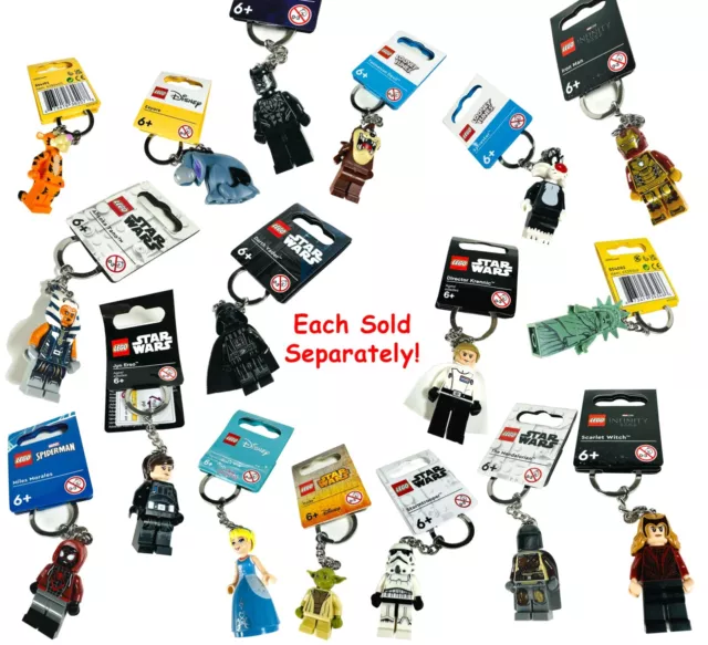 LEGO Minifigures Keychains Hanger ~ Marvel, Star Wars, Disney, CMF NEW