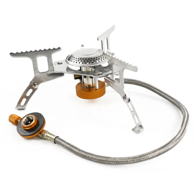 Outdoor 3500W Picnic-Gas Burner Portable Backpacking Camping Hiking Mini Stove E