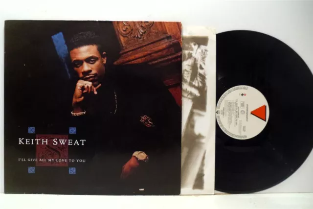 KEITH SWEAT i'll give all my love to you LP EX/VG, EKT 60, vinyl, album, & inner