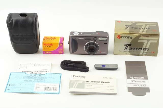 LCD Works‼【Top Mint Box】Kyocera T Zoom YashicaT4 Point & Shoot Camera From JAPAN