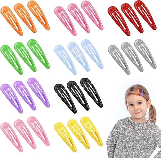 40 Mollette Capelli Neonata JOYOYO - Fermagli Anti-scivolo Con Fiocchi Colorati - Foto 5