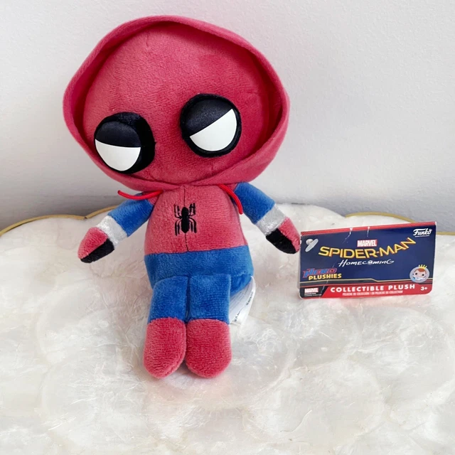 Spider-Man Homecoming Funky 8” Red Plushie Marvel EUC Red Blue