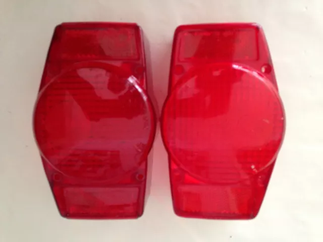 Honda NOS TAIL LIGHT LENS (2) -  1 NEW OEM  and 1 NEW Aftermarket - 70's