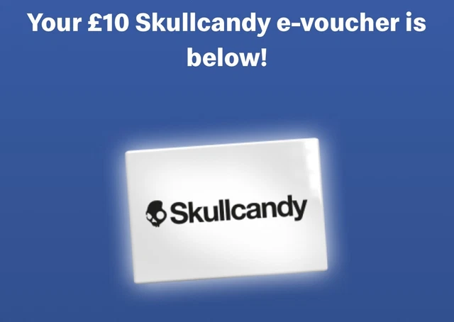 Skullcandy vouchers 10 pound voucher
