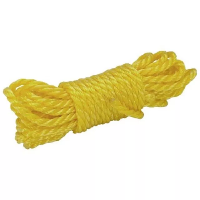 UBMOVE Nylon Rope Yellow Nylon Securing Rope 1/4" Thick 50-feet Length