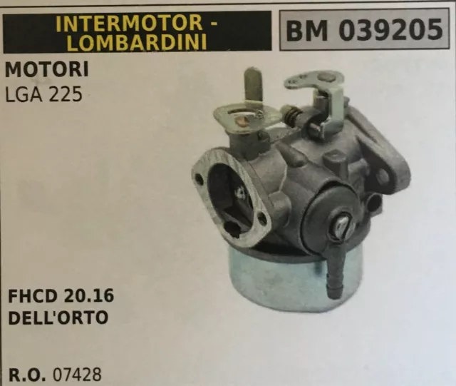 Carburatore A Vaschetta Brumar Intermotor-Lombardini Bm039205