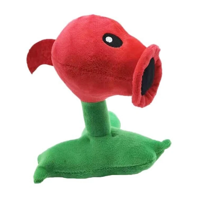 17CM PLANTS VS Zombies Fire Peashooter Pvz Plush Stuffed Soft Toy Doll
