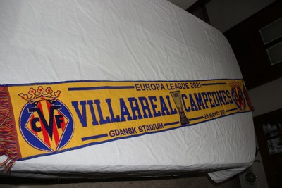 BUFANDA DE FUTBOL VINTAGE DEL F.C BARCELONA COMO SUPER CAMPEON  FORCA BARCA 