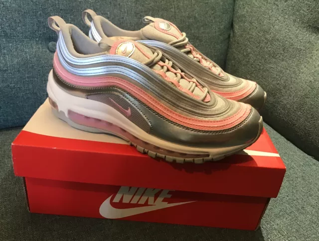 ROZZLE VINTAGE NIKE Air Max 97 Cl Argent M tallique Rose Gs Taille