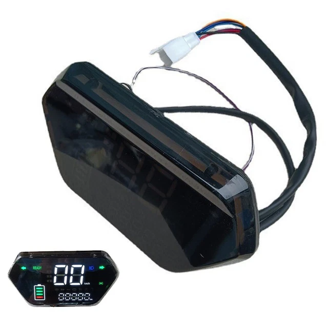 Keenso Display LCD 36V Per Scooter Elettrico, Pannello Di Controllo Universale Impermeabile Con Supporto Per Manubrio 22,5mm