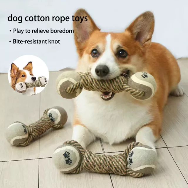 Pet Dog Toys For Large Small Dogs Toy Interactive Cotton Rope Mini Dog Toys Ball