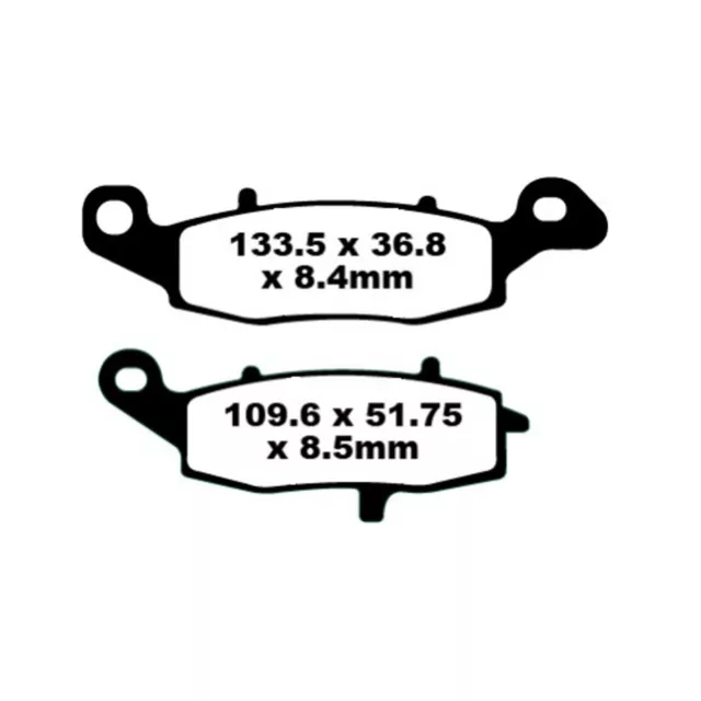 Set pastiglie freno EBC FA229+FA231 Blackstuff per Suzuki GSX 600/750 2