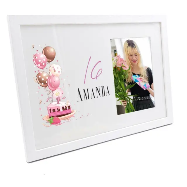 Personalised 16th Birthday Gifts For Her Photo Frame WFM-115