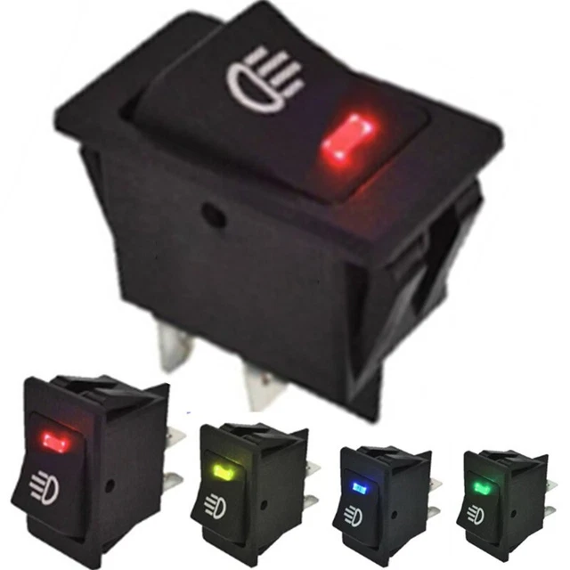 Interruttore a bilanciere fendinebbia interruttore accessori 12v 35a 2 cifre 4 poli