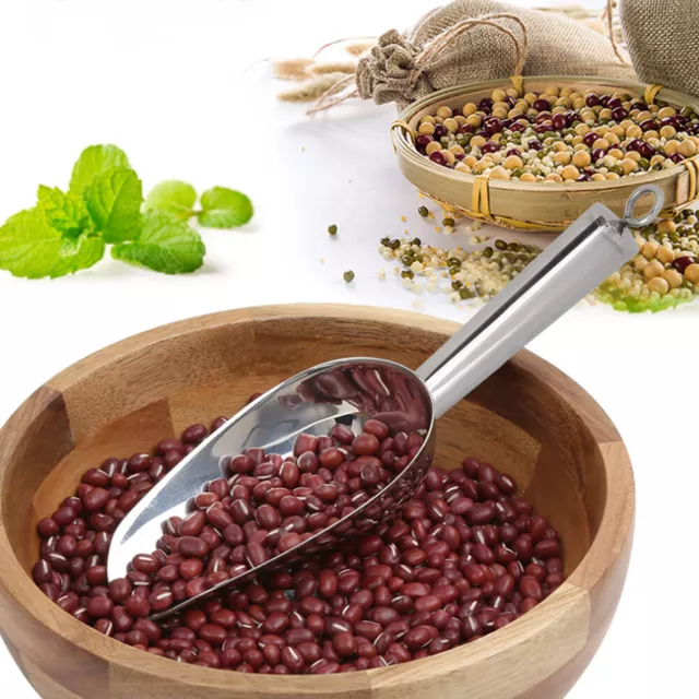 (38oz)1PC Stainless Steel Multifunctional Ice Food Scoop Coffee Beans Dried US