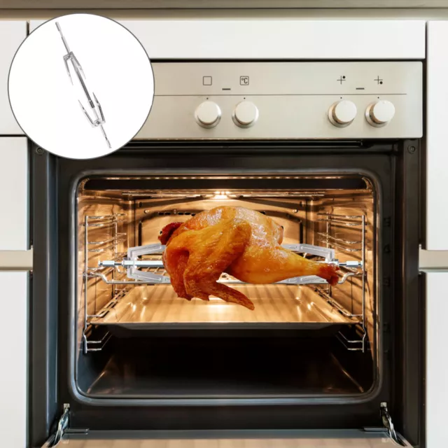 Microwave Oven Roast Chicken Rack Stainless Steel Bbq Rotisserie