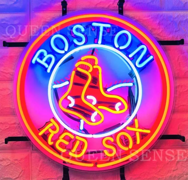 Boston Red Sox Baseball 17"x17" Neon Light Sign Lamp With HD Vivid Printing
