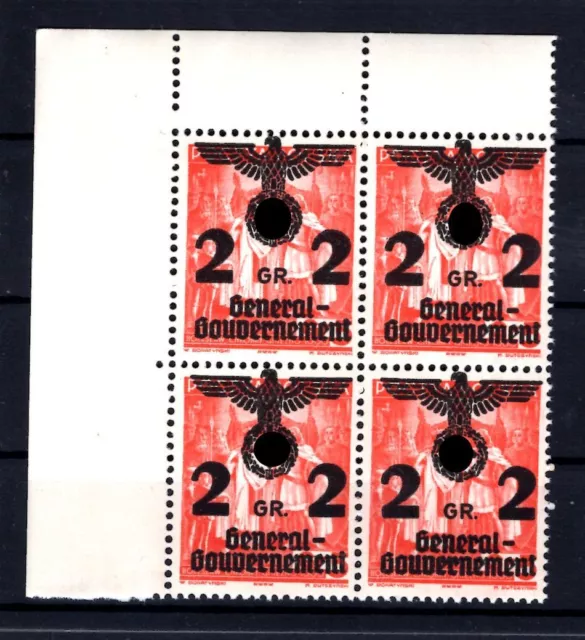 Gg 17 Eckrandviererblock ** Mnh Postfrisch (L5665