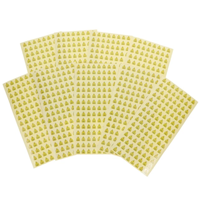1000PCS BUTTON BATTERY Warning Labels Caution Stickers Safety Hazard ...
