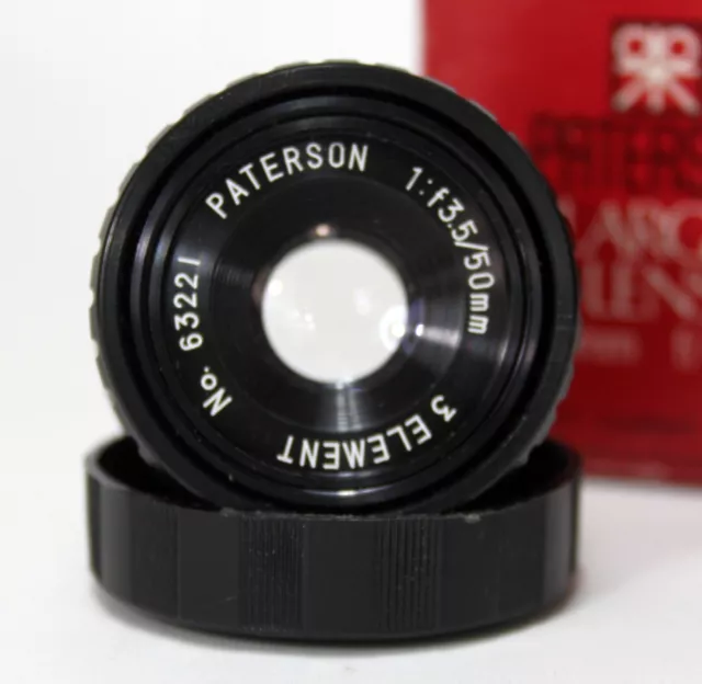 PATERSON 50mm f3.5 ENLARGING LENS M39 39mm Thread Mount CLEAN VGC Boxed