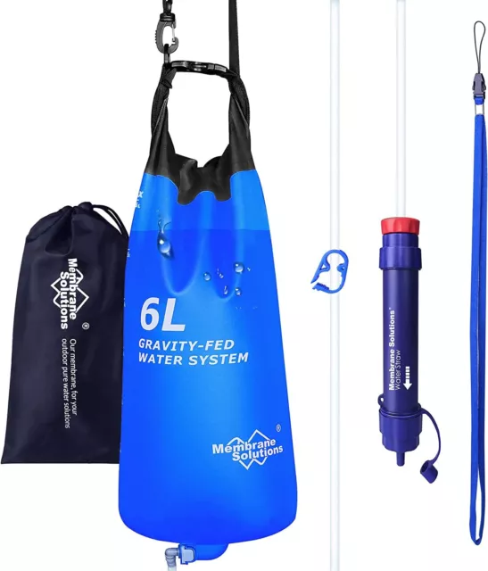 Gravity Water Filter Straw,Camping Water Filtration System|Water Purifier Straw 2