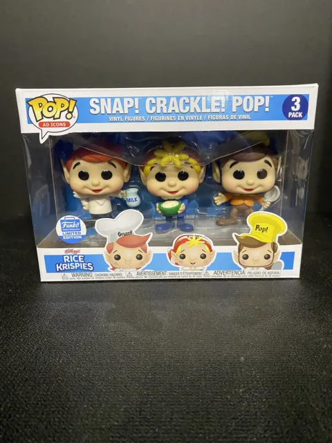 Funko Pop ! Snap! Crackle! Pop! 3 Pack Funko Limited Edition Ad Icons X01