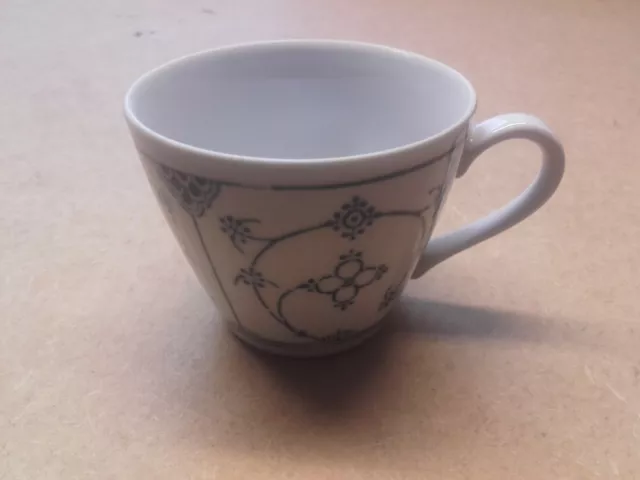 Original Porzellan Kaffeetasse Indisch Blau Strohblume DDR Jäger Eisenberg Saks