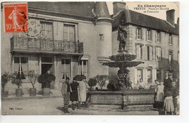 VIRTUES - Marne - CPA 51 - the fountain marketplace -