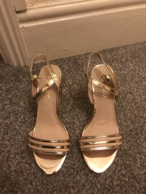 Miss kg hot sale gold sandals