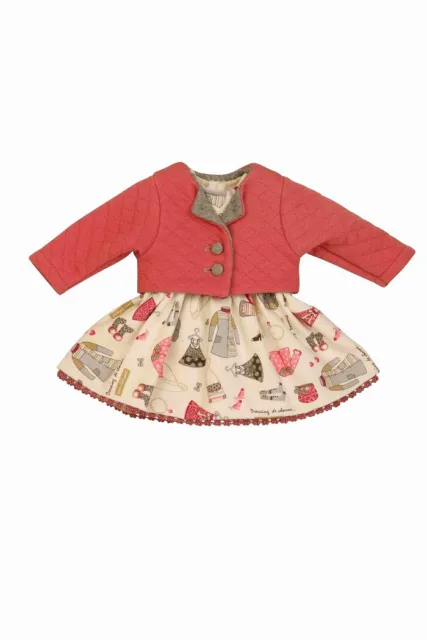 Puppen Kleid mit Jacke für 46 cm Puppen Schildkröt Klassikpuppen, Nr.  46278