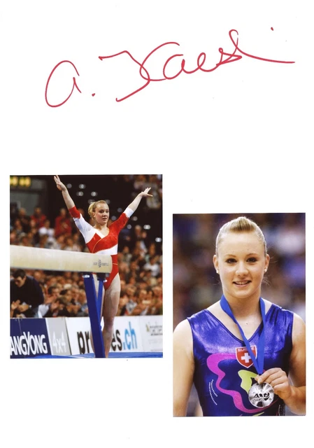 Ariella Kaeslin  Schweiz  Turnen 2.WM 2009  Karte original signiert WL 340801