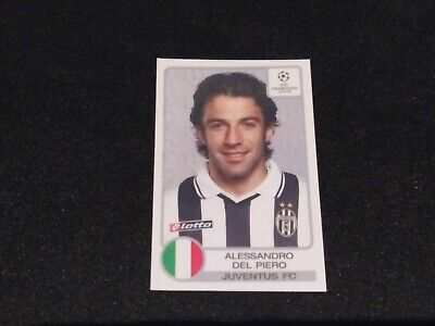 150 Del Piero Italia Juventus Sticker Panini Champions League 2001-2002