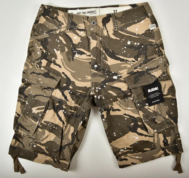 HOT Camouflage Shorts G Star Rovic Cargo Shorts G-STAR RAW
