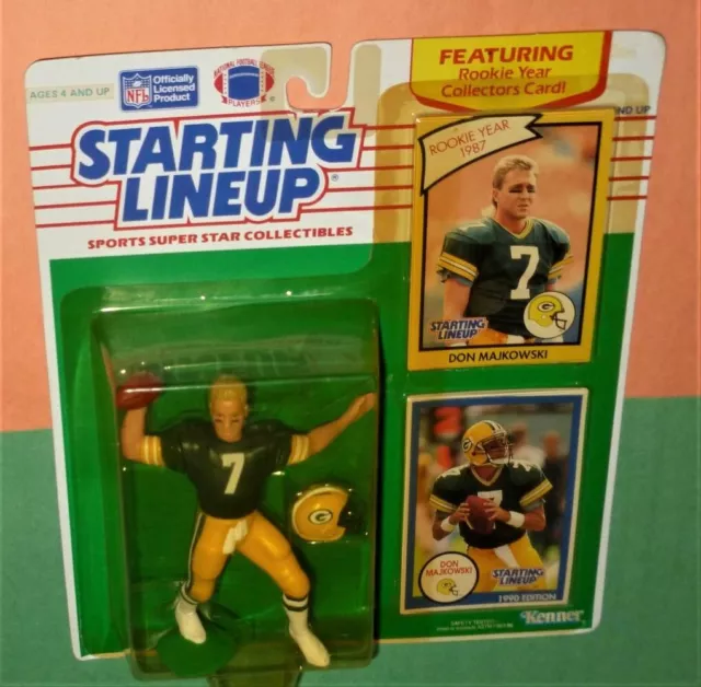 1990 DON MAJKOWSKI Green Bay Packers Rookie *FREE_ s/h Starting Lineup 1987 card