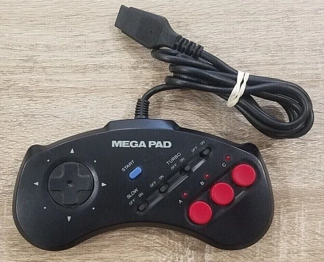 SEGA ASCII MEGA PAD Megadrive AS-1007MD Fonctionnel japan controller ...