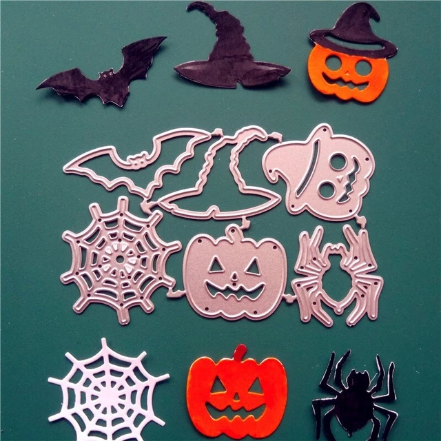 Halloween Spinne Kürbis Stanzformen Stencil Dies DIY Scrapbooking Stanzschablone
