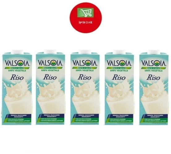 Valsoia bontà e salute riso  100%Vegetale 5 litri  Naturalmente senza lattosio