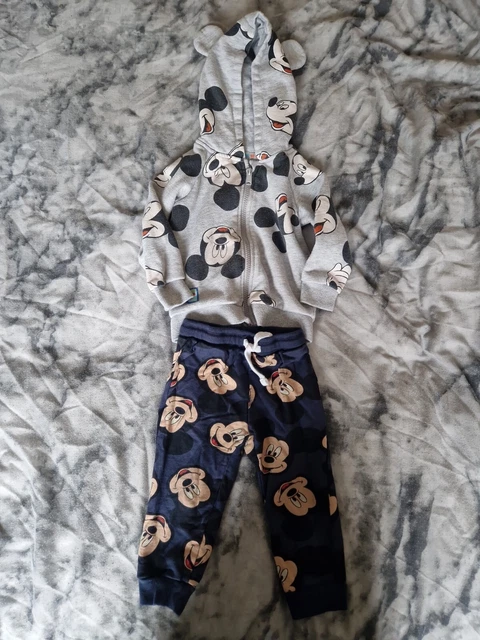 Boys Mickey Mouse Hoodie And Pants Set 12-18 Months