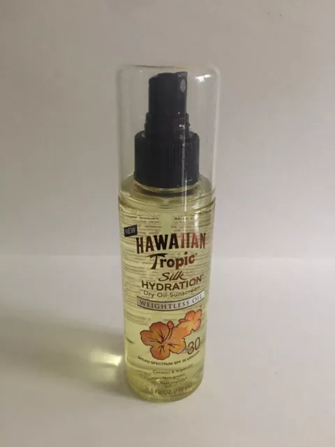 Hawaiian Tropic Silk Hydration Weightless Dry Oil Sunscreen SPF 30, 5 fl oz